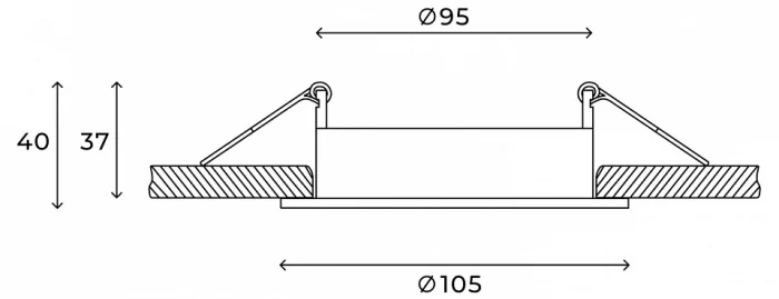 Встраиваемый светильник Hesby Lighting Core HSBL_0229