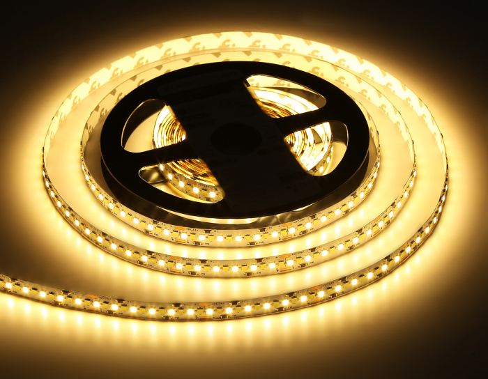Светодиодная лента с регулировкой температуры света GS4151 2835 240Led /18W m/ 24V IP20 CCT 3000-650 Ambrella light GS4151