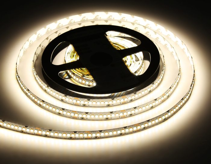 Светодиодная лента с регулировкой температуры света GS4151 2835 240Led /18W m/ 24V IP20 CCT 3000-650 Ambrella light GS4151