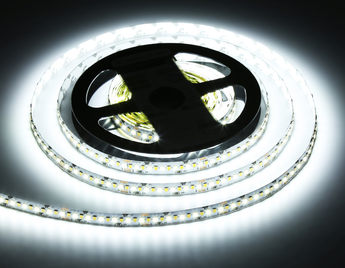 Светодиодная лента с регулировкой температуры света GS4151 2835 240Led /18W m/ 24V IP20 CCT 3000-650 Ambrella light GS4151