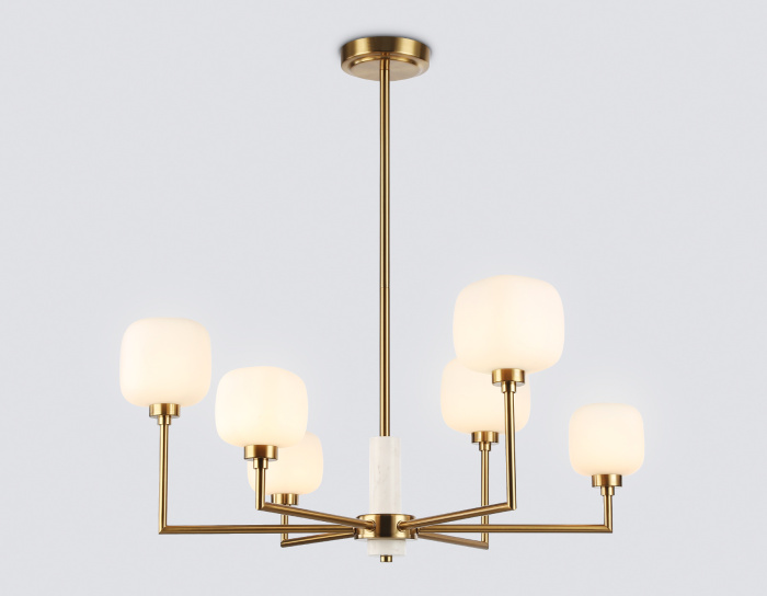 Люстра на штанге с мрамором AMBRELLA light LH53015