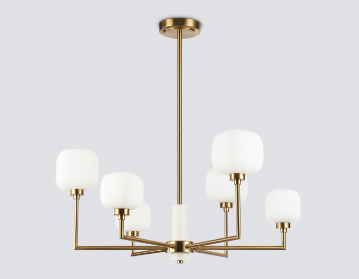 Люстра на штанге с мрамором AMBRELLA light LH53015