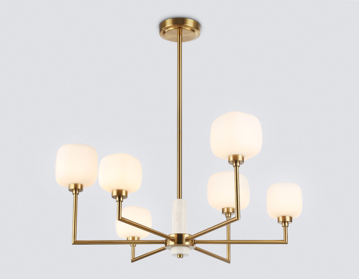 Люстра на штанге с мрамором AMBRELLA light LH53015