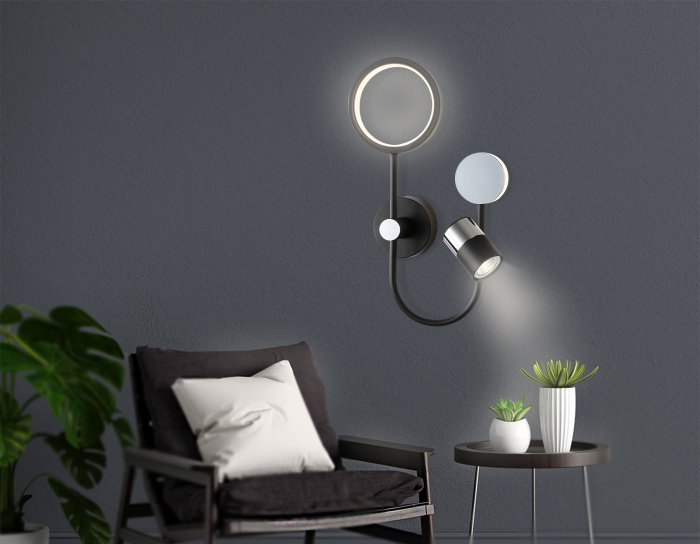Настенный светодиодный светильник со сменной лампой Ambrella light FL51601
