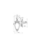 Светильник настенный Maytoni Fleur O414WL-01BZ