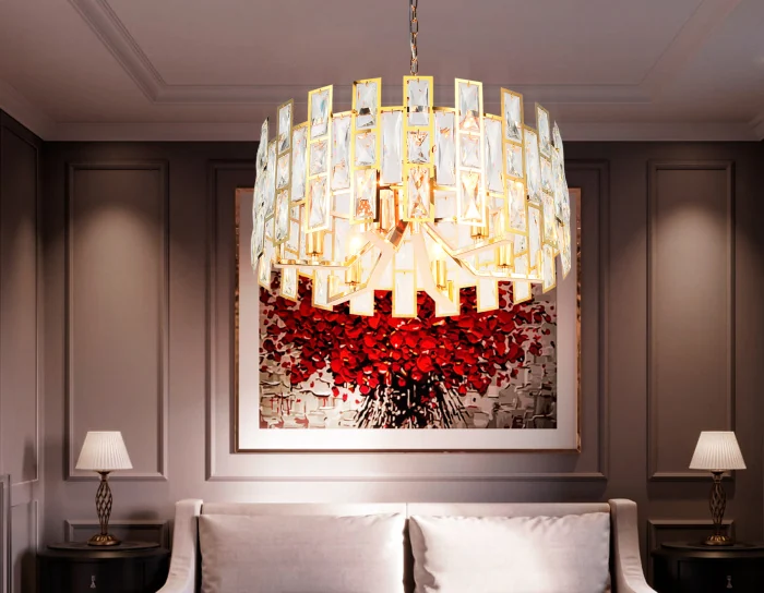 Подвесная люстра с хрусталем Ambrella light TR5061