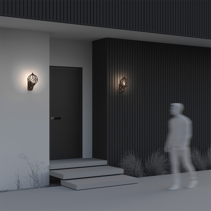 Уличный настенный светильник Maytoni Via O024WL-01G