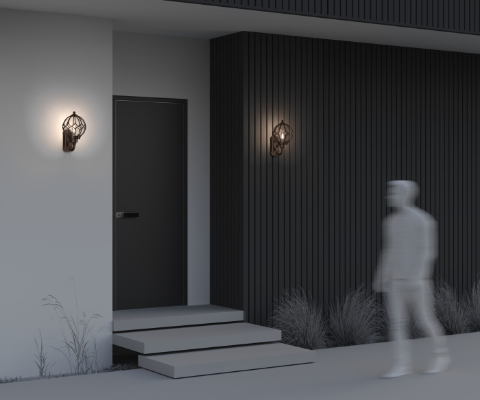 Уличный настенный светильник Maytoni Via O024WL-01G