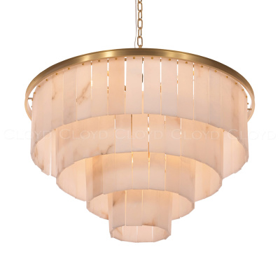 Люстра Cloyd HERCULANUM-B C16 / Ø80 см - алебастр - латунь (арт.11141)