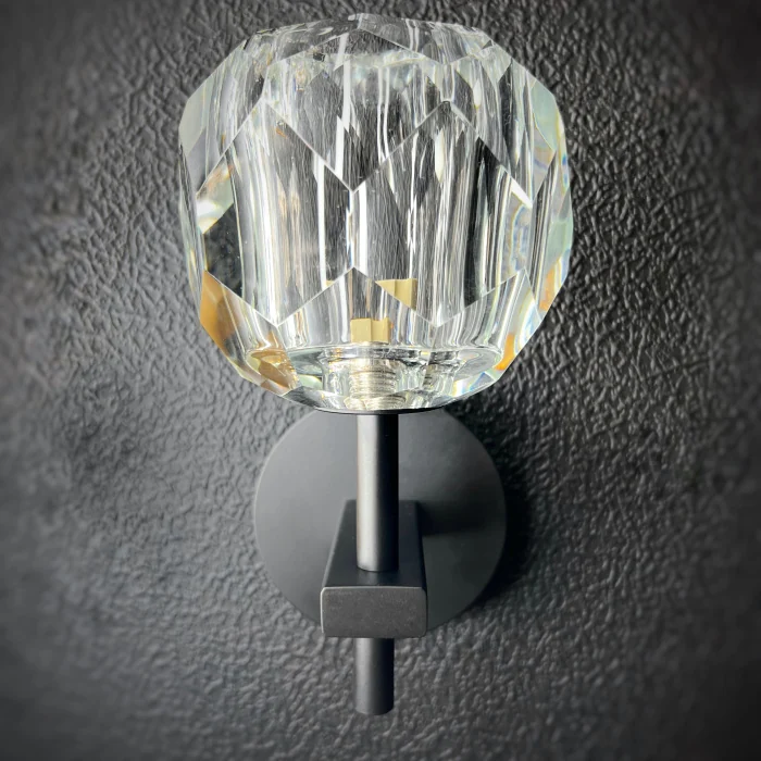 Бра Boule de Cristal Single Sconce Black ImperiumLoft