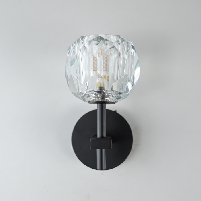 Бра Boule de Cristal Single Sconce Black ImperiumLoft