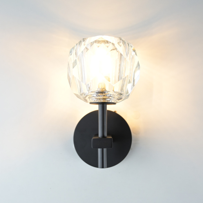 Бра Boule de Cristal Single Sconce Black ImperiumLoft