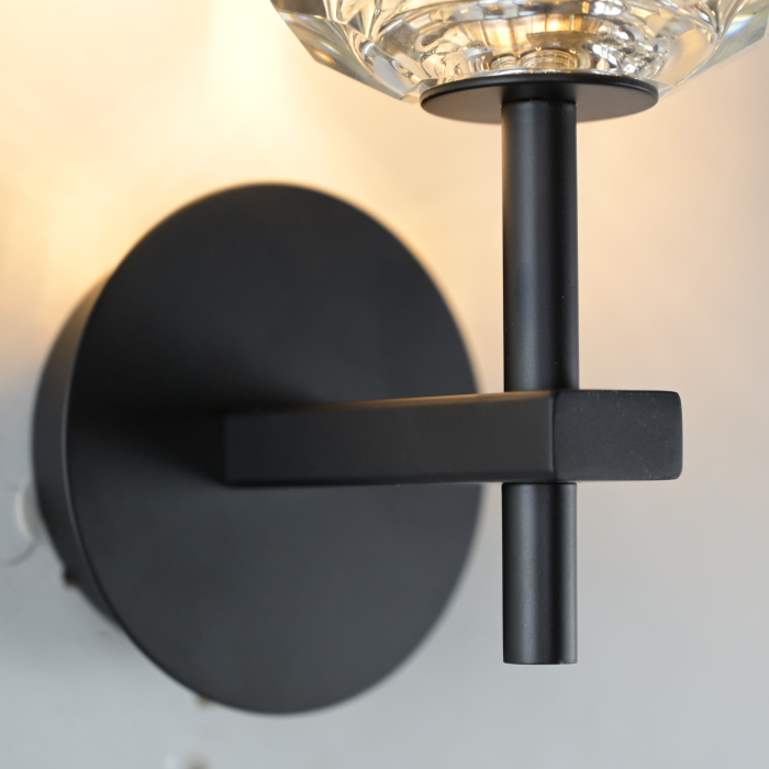 Бра Boule de Cristal Single Sconce Black ImperiumLoft