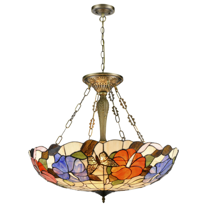 816-807-06 Люстра подвесная Бронза/Разноцветный E27 6*60W