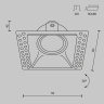 Встраиваемый светильник Maytoni Dot DL042-01-SQ-B