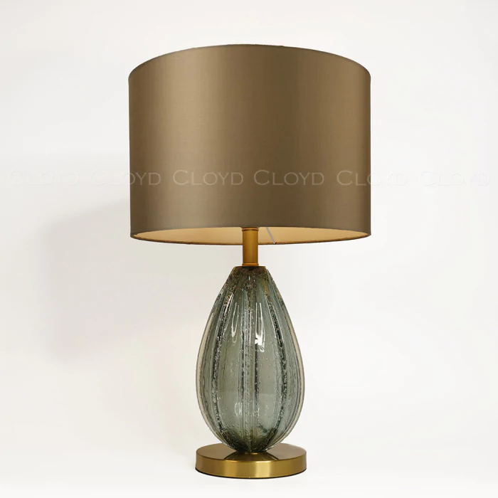 Настольная лампа Cloyd CEREUS T1 / олив. - выс. 65 см - зелен. стекло (арт.30066)