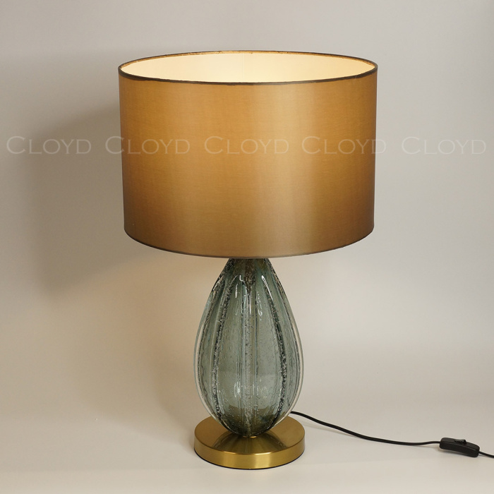 Настольная лампа Cloyd CEREUS T1 / олив. - выс. 65 см - зелен. стекло (арт.30066)