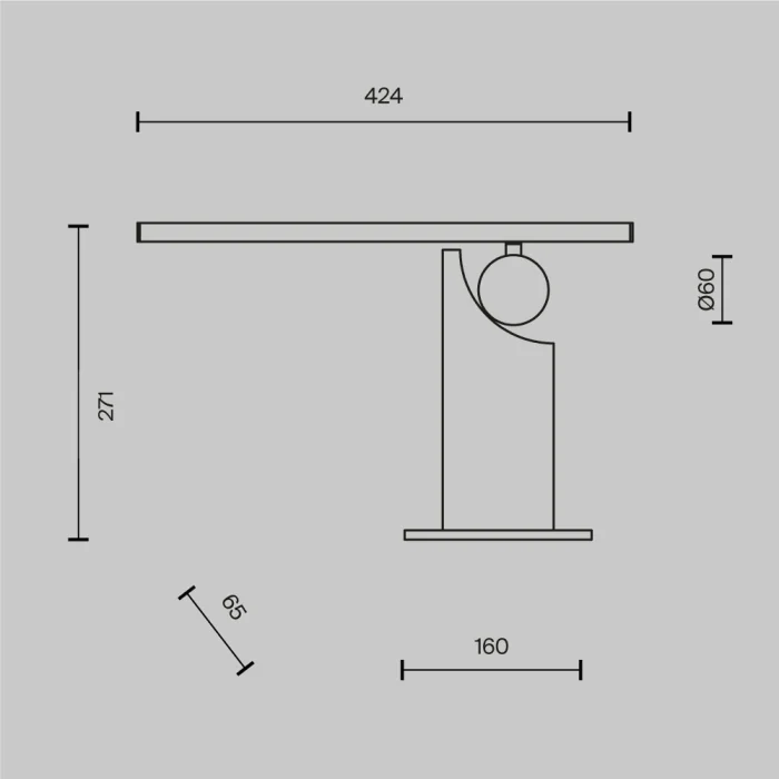 Настольная лампа Maytoni Monumento MOD467TL-L9B3K
