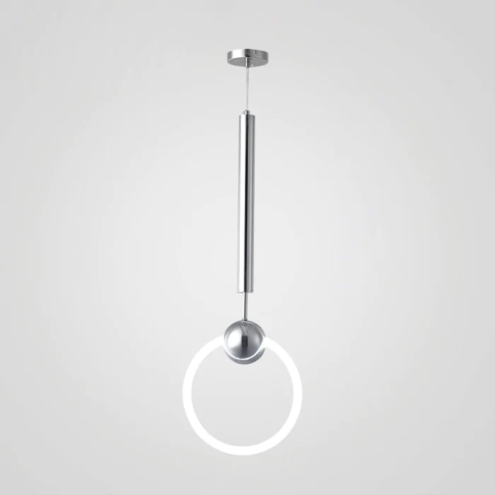 Подвесной светильник RING L D30 Серебро ImperiumLoft