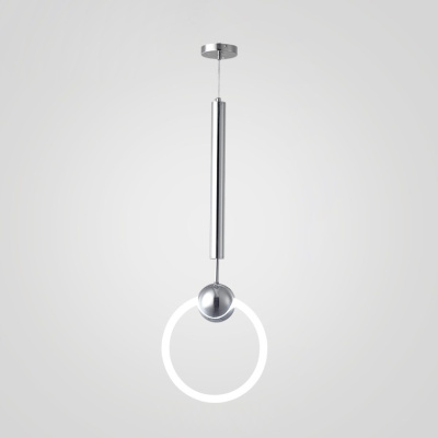 Подвесной светильник RING L D30 Серебро ImperiumLoft