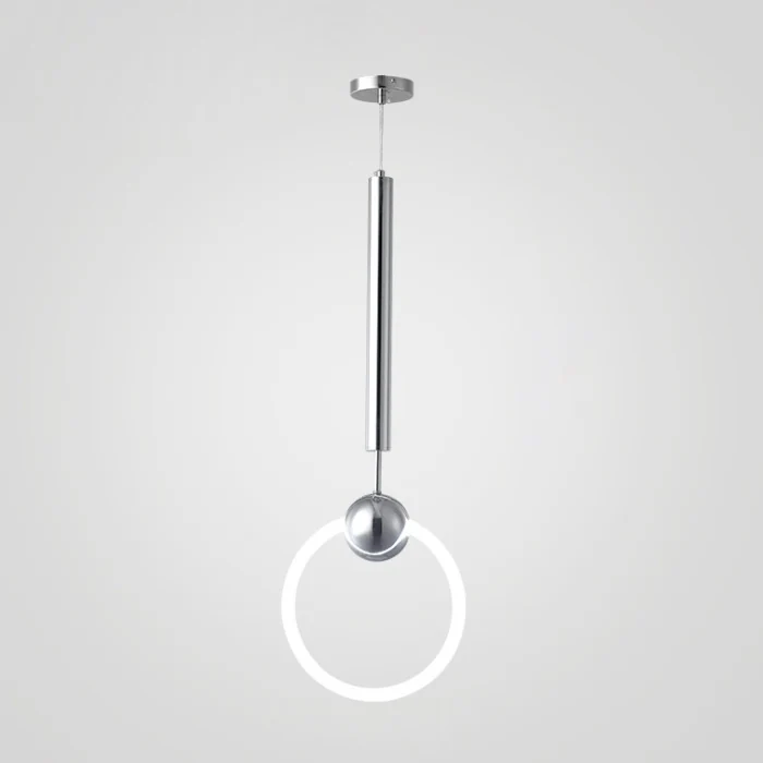 Подвесной светильник RING L D30 Серебро ImperiumLoft