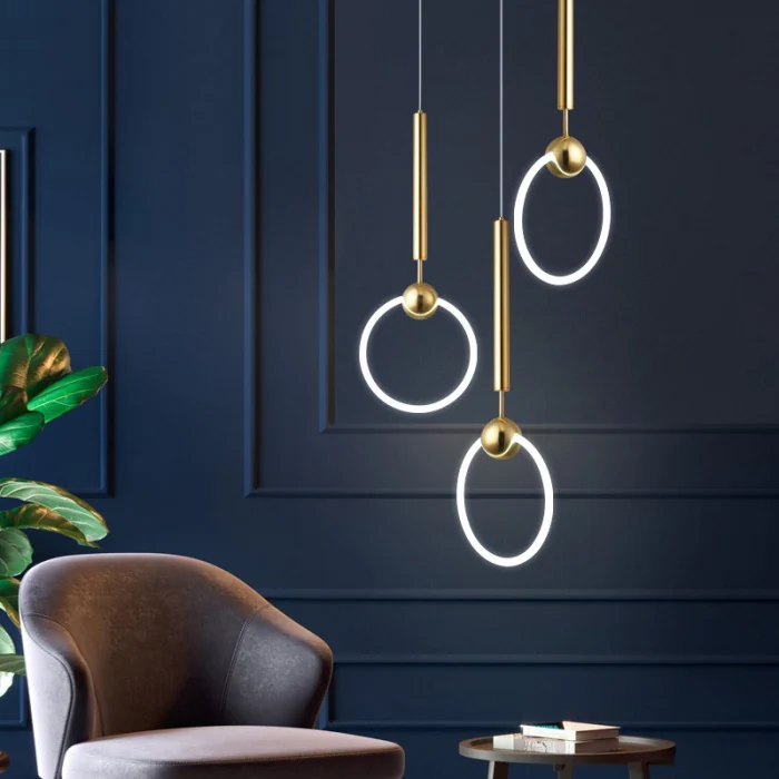 Подвесной светильник RING L D30 Серебро ImperiumLoft