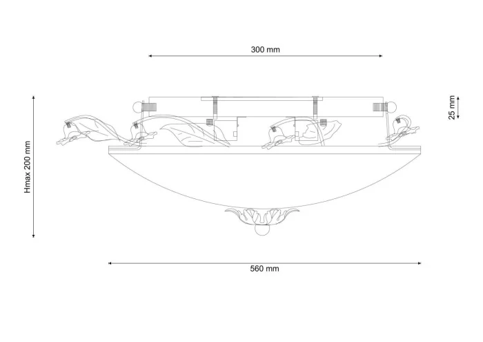 Люстра потолочная Lucia Tucci Fiori di rose 104.400