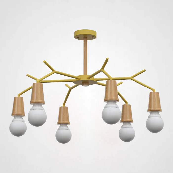 Люстра на штанге LES COLOR D80 Yellow ImperiumLoft 220503-23