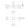 Потолочная люстра на штанге REFLEX ESCADA 1140/8P