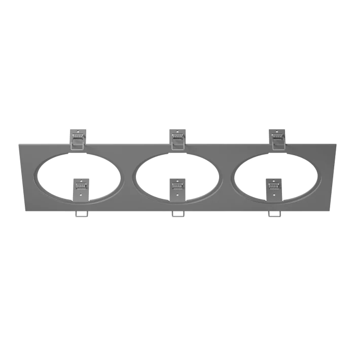 217839 Рамка INTERO 111 Triple QUADRO СЕРЫЙ (в комплекте)
