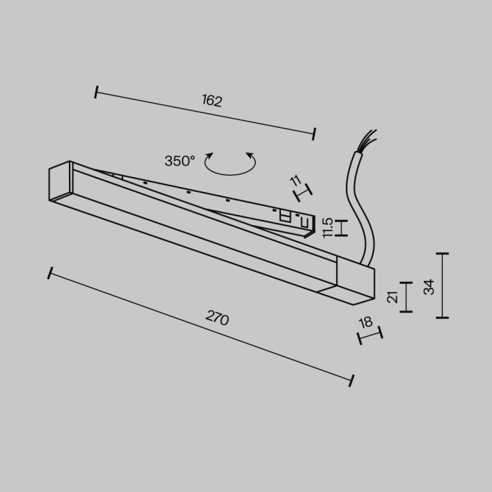 Источник напряжения встраиваемый универсальный Exility X 48В, 100Вт, черный Maytoni Power Supply Exility X TRX239DR-100B