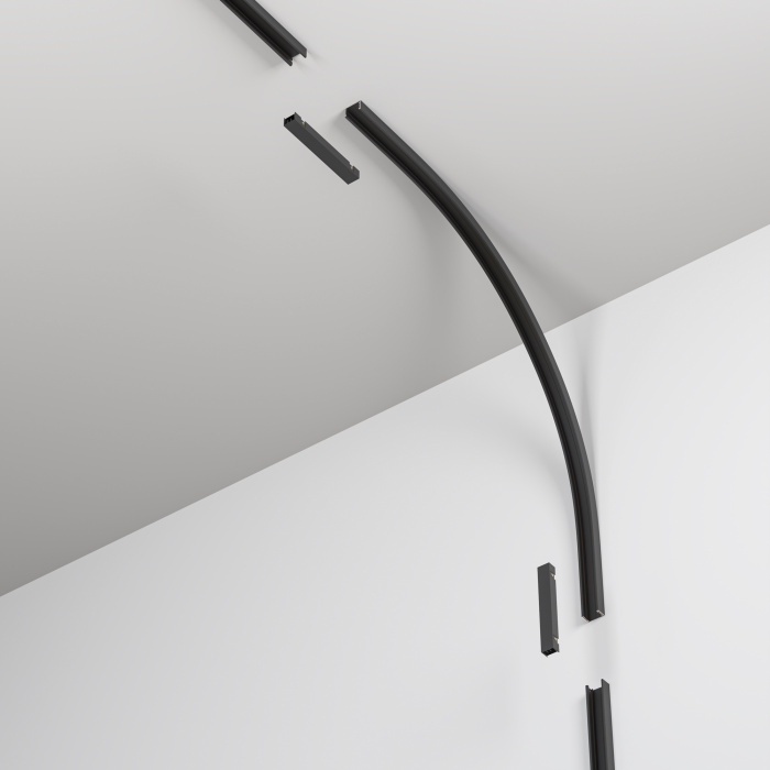 Коннектор радиусный внутренний R300 Basity, черный Maytoni TRA172ICL-R300-11B