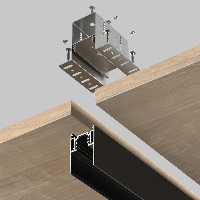 Крепеж для установки шинопровода Gravity в деревянный потолок Maytoni TRA010HCB