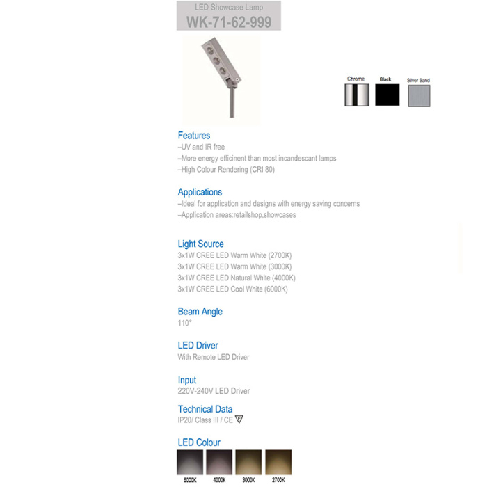 Подсветка Delight Collection 7162 71-62-999 warm white silver