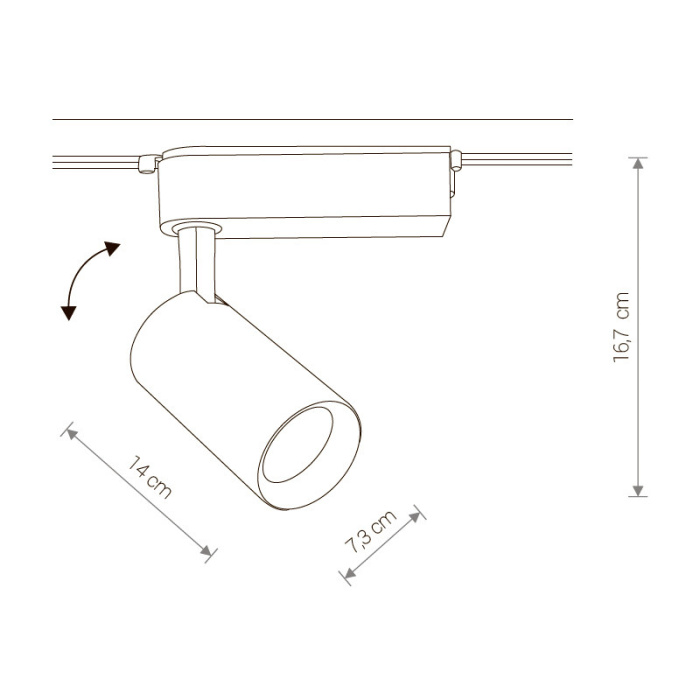 Трековый светильник Nowodvorski Profile Iris 9008