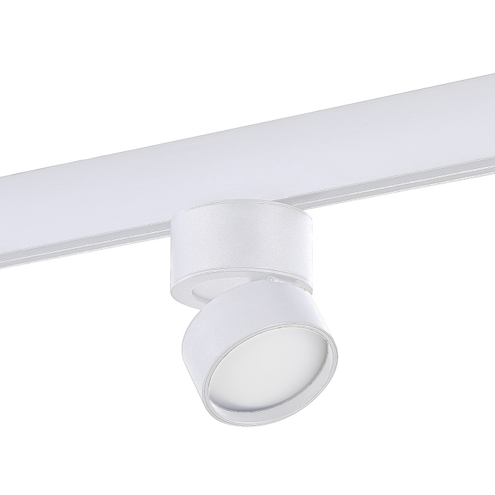 Магнитный трековый светильник Белый LED 1*9W 4000K 700Lm Ra>90 120° IP20 D85xH126 48V ST809.546.09