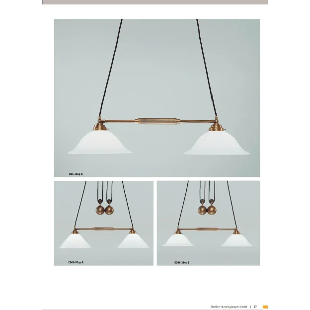 Подвесной светильник Berliner Messinglampen ED66-70opB