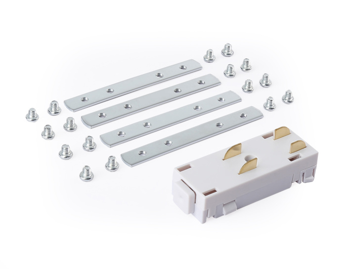 Коннектор питания прямой с соединителем для шинопровода в натяжной потолок Magnetic 220V Ambrella light GL1107