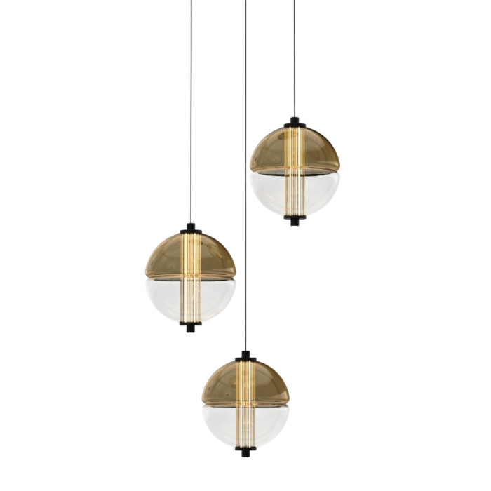 Подвесной светильник Delight Collection MD24022079 MD24022079-3A black/amber