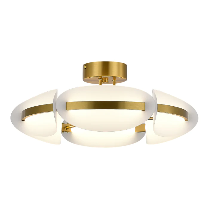 Светильник потолочный ST-Luce латунь/белый LED 1*45W 3000K SL1304.302.45