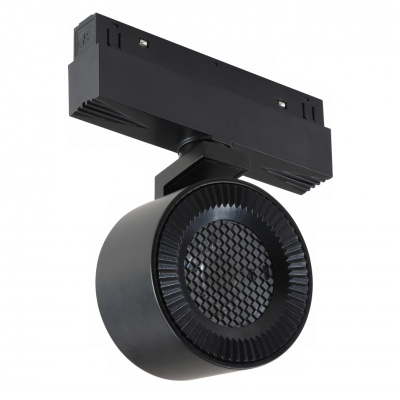 Светильник трековый магнитный iLedex VISION 4822-010-D82-12W-38DG-3000K BK (W/W)