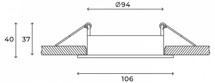 Встраиваемый светильник Hesby Lighting Core HSBL_0230