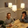 Люстра на штанге ImperiumLoft Stavra Jorgenson White/Light Wood 203578-26