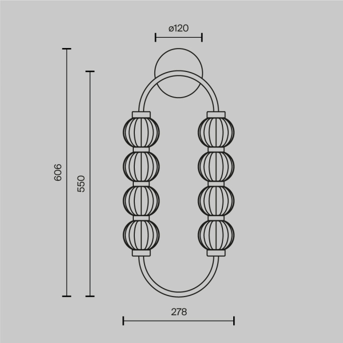 Бра Maytoni Amulet MOD555WL-L11G3K