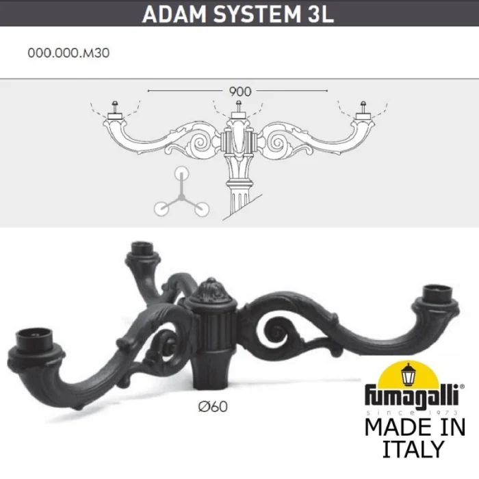 Садовый светильник Fumagalli G30.202.M30.AYE27