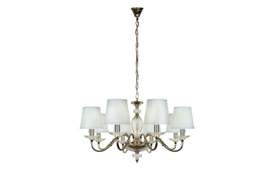 Подвесная люстра iLamp Dolce Vita P2345-8 Никель+голубой