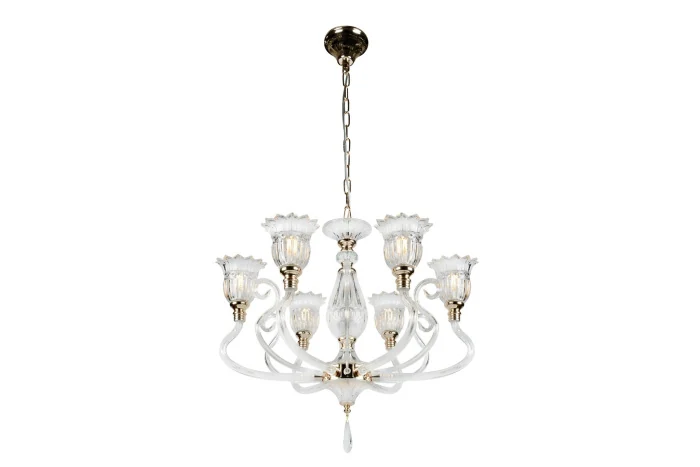 Подвесная люстра iLamp Norm P2326-6 Золотая