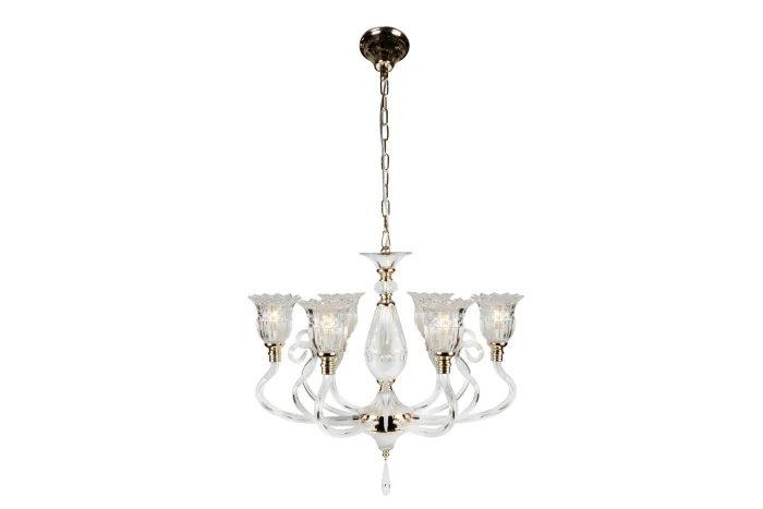 Подвесная люстра iLamp Norm P2326-6 Золотая