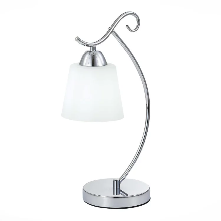 SLE103904-01 Настольная лампа Хром/Белый E27 1*60W