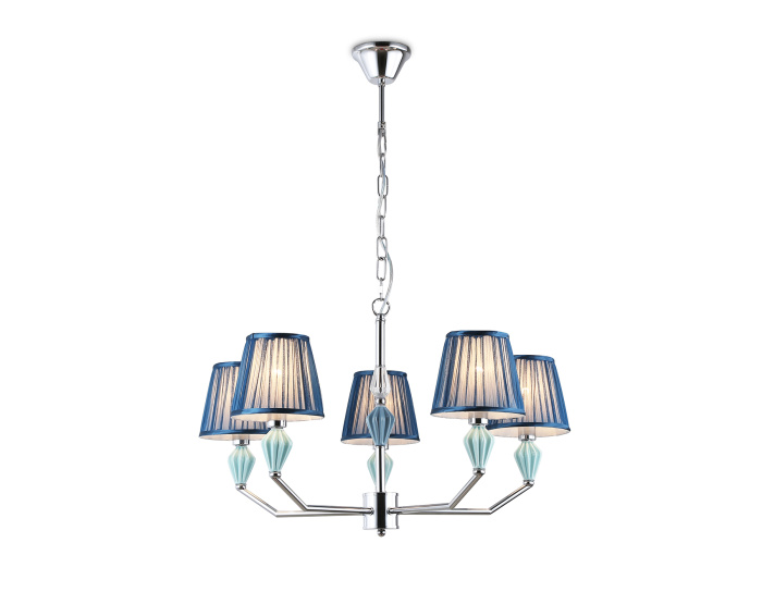 Подвесная люстра с абажуром и декором из керамики Ambrella light LH75061